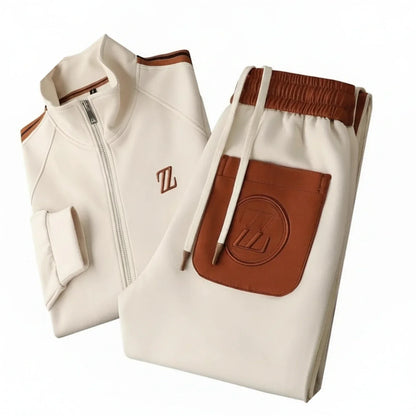 Zip-Up Tracksuit Set for Men